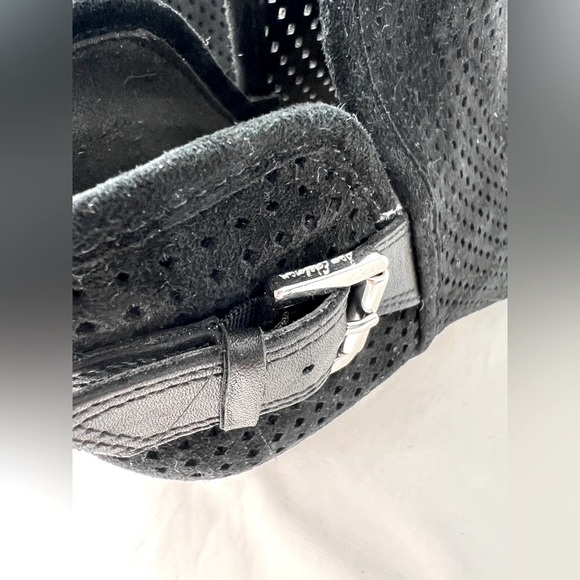 Sam Edelman Easton Black Genuine Leather Perforated Lagenlook boho boots 6.5 - Picture 6 of 11